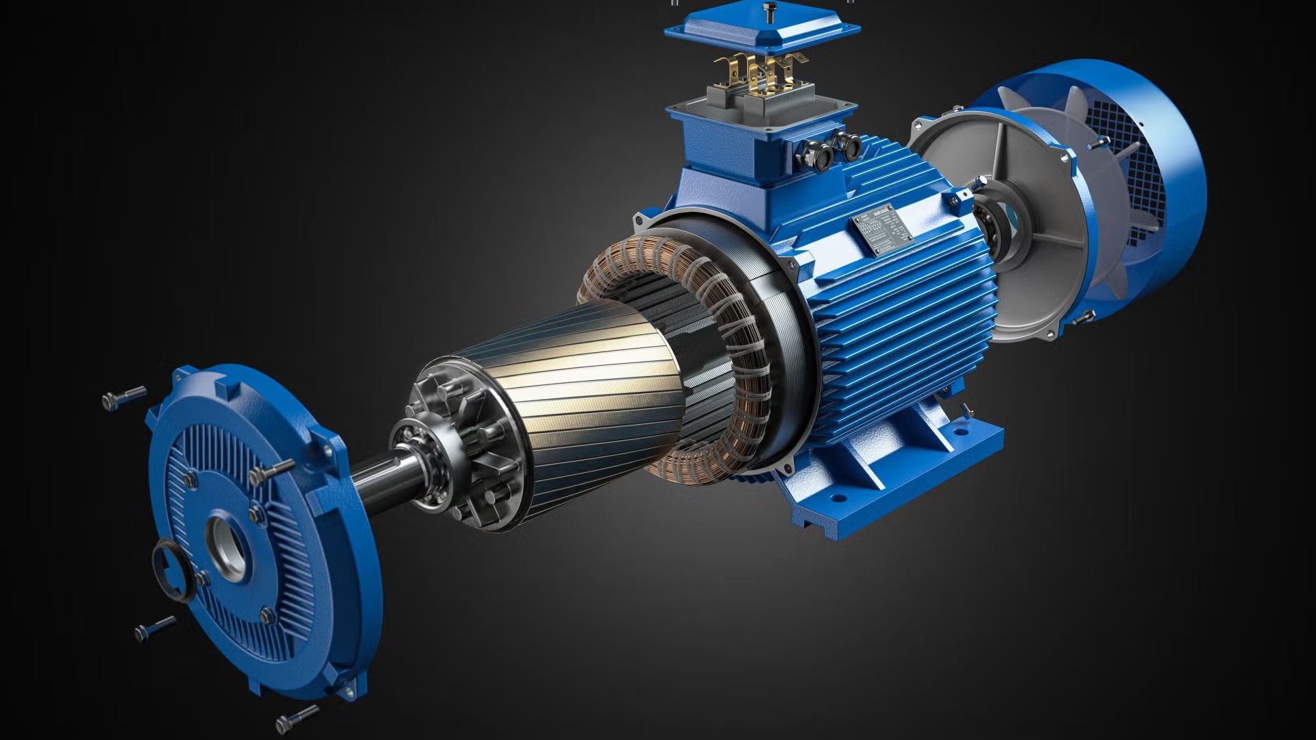 Development history of three-phase asynchronous motor